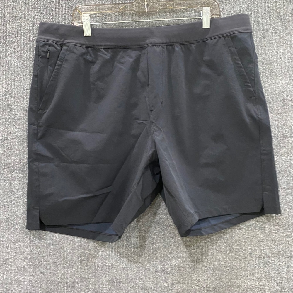 Public Rec Flex Short Black 7.5 Inch Inseam Water Resistant Athletic Shorts 40
